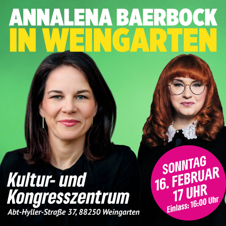 Annalena Baerbock kommt in den Wahlkreis Ravensburg