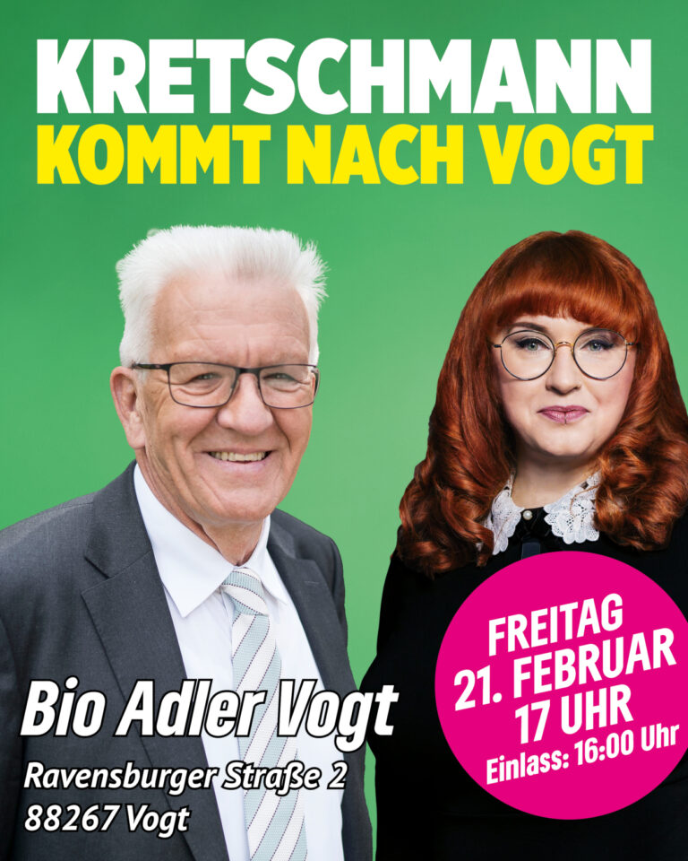 Winfried Kretschmann kommt nach Vogt!